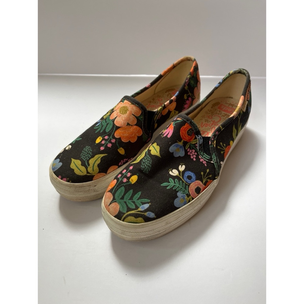 Keds X Rifle Paper Platform Slip Ons Women’s Size 6